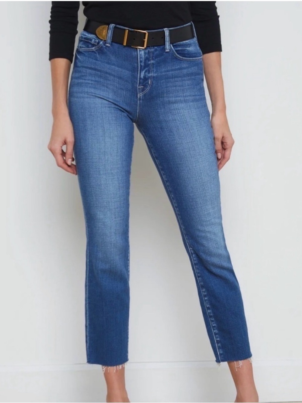 L’AGENCE Sada Slim-Leg Cropped Jean